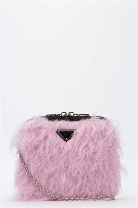 prada fur clutch